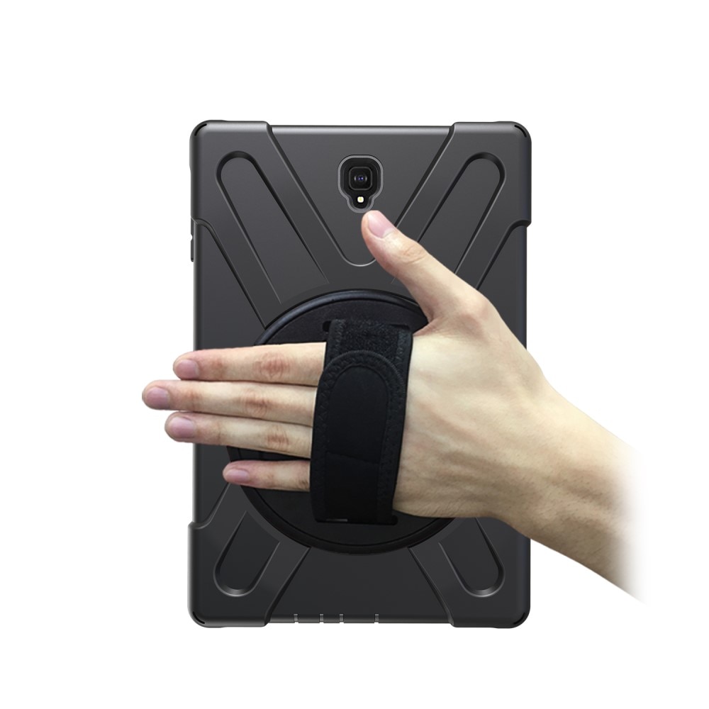 Funda híbrida a prueba de golpes Correa el hombro Samsung Galaxy Tab S4 10.5 negro