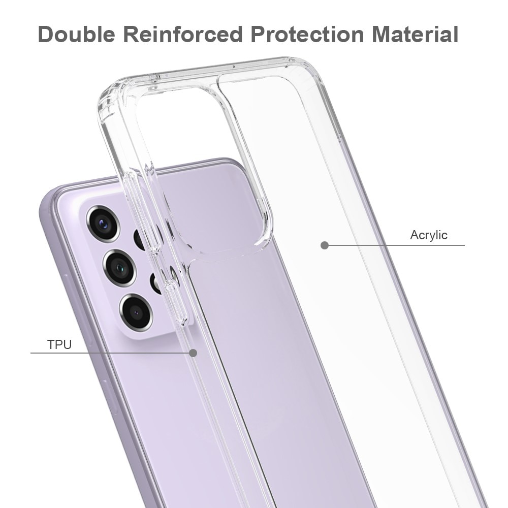 Funda híbrida Crystal Hybrid para Samsung Galaxy A33, transparente