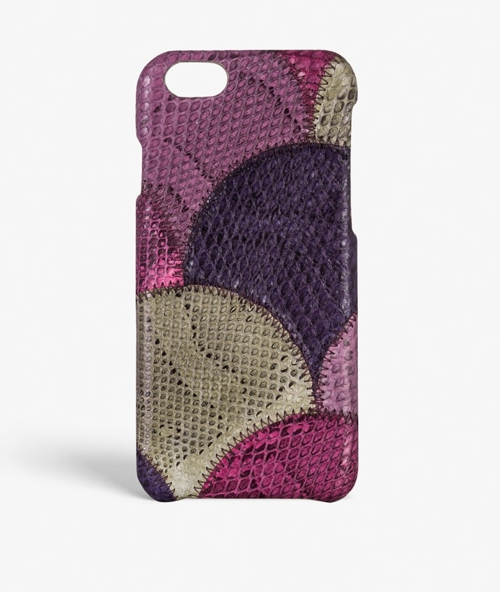 Funda iPhone 6/6S Real Water Snake Squama Violetta