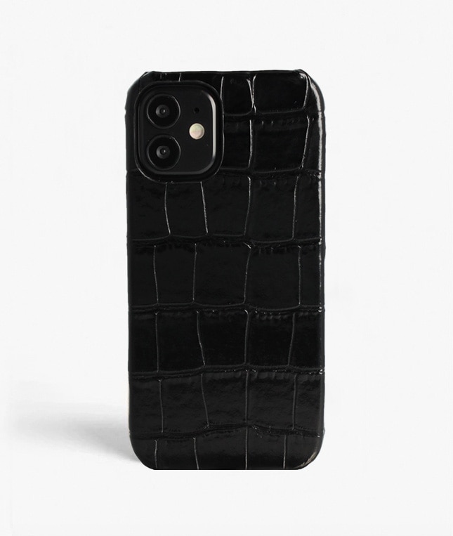 Funda iPhone 12 Mini Croco Negro