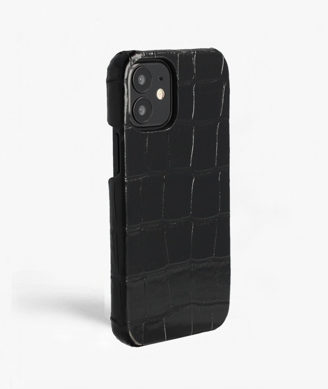 Funda iPhone 12 Mini Croco Negro