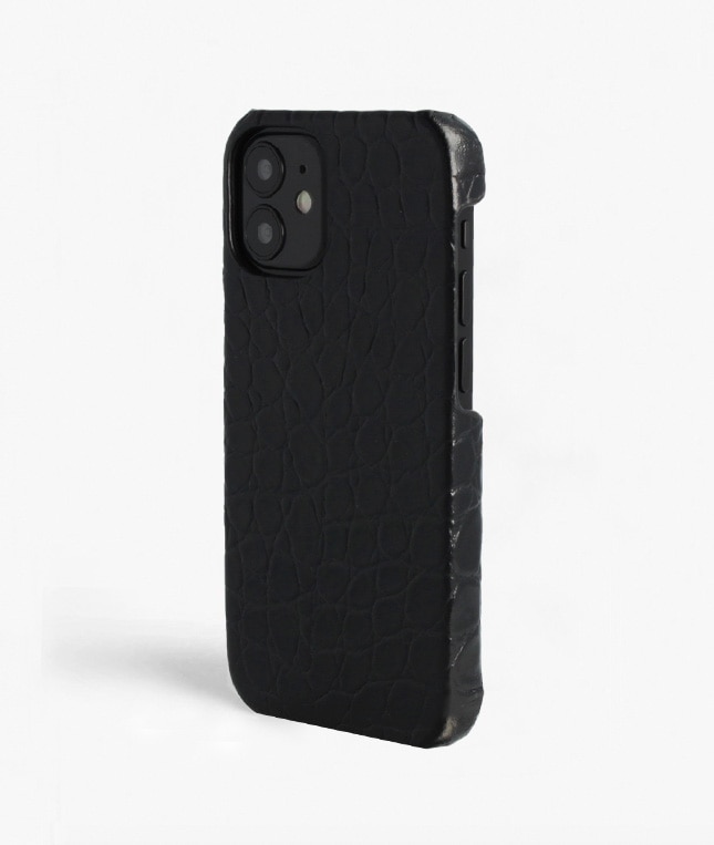 Funda iPhone 12 Mini Croco Negro