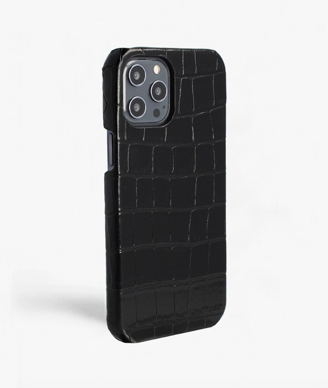 Funda iPhone 12 Pro Max Croco Black