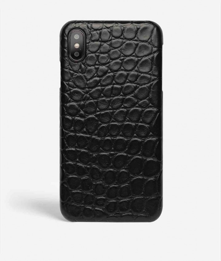 Funda iPhone X/XS Small Croco Negro