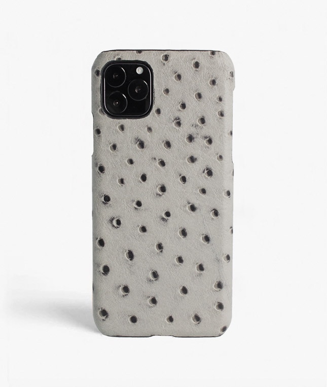 Funda iPhone 11 Pro Max Ostrich Gris