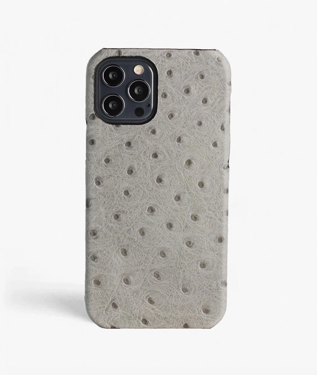 Funda iPhone 12 Pro Max Ostrich Gris