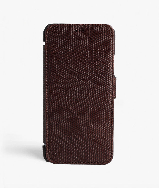 Funda cartera iPhone 11 Pro Max Lizard Brown