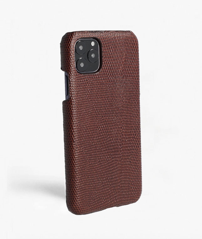 Funda iPhone 11 Pro Max Lizard Marrón