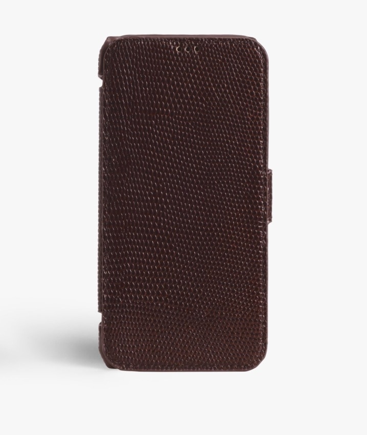 Funda cartera iPhone X/XS Lizard Brown