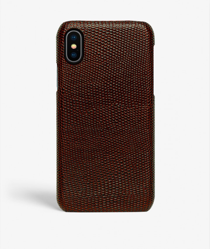 Funda iPhone Xs Max Lizard Marrón