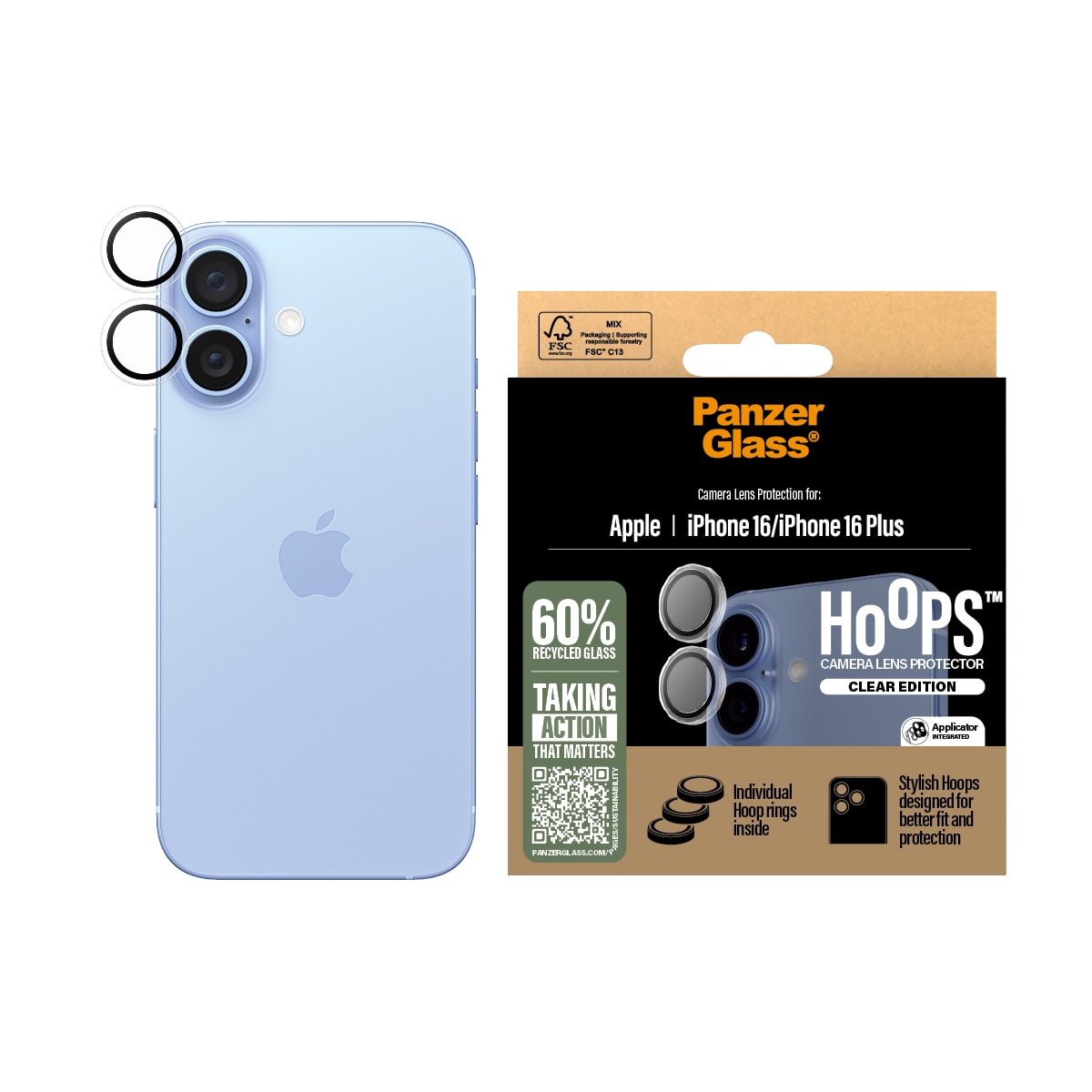 iPhone 16 Plus Camera Lens Protector Clear