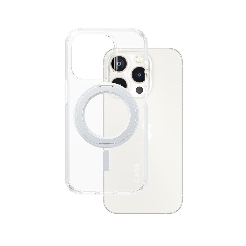 Kickstand MagSafe Funda iPhone 15 Pro transparente