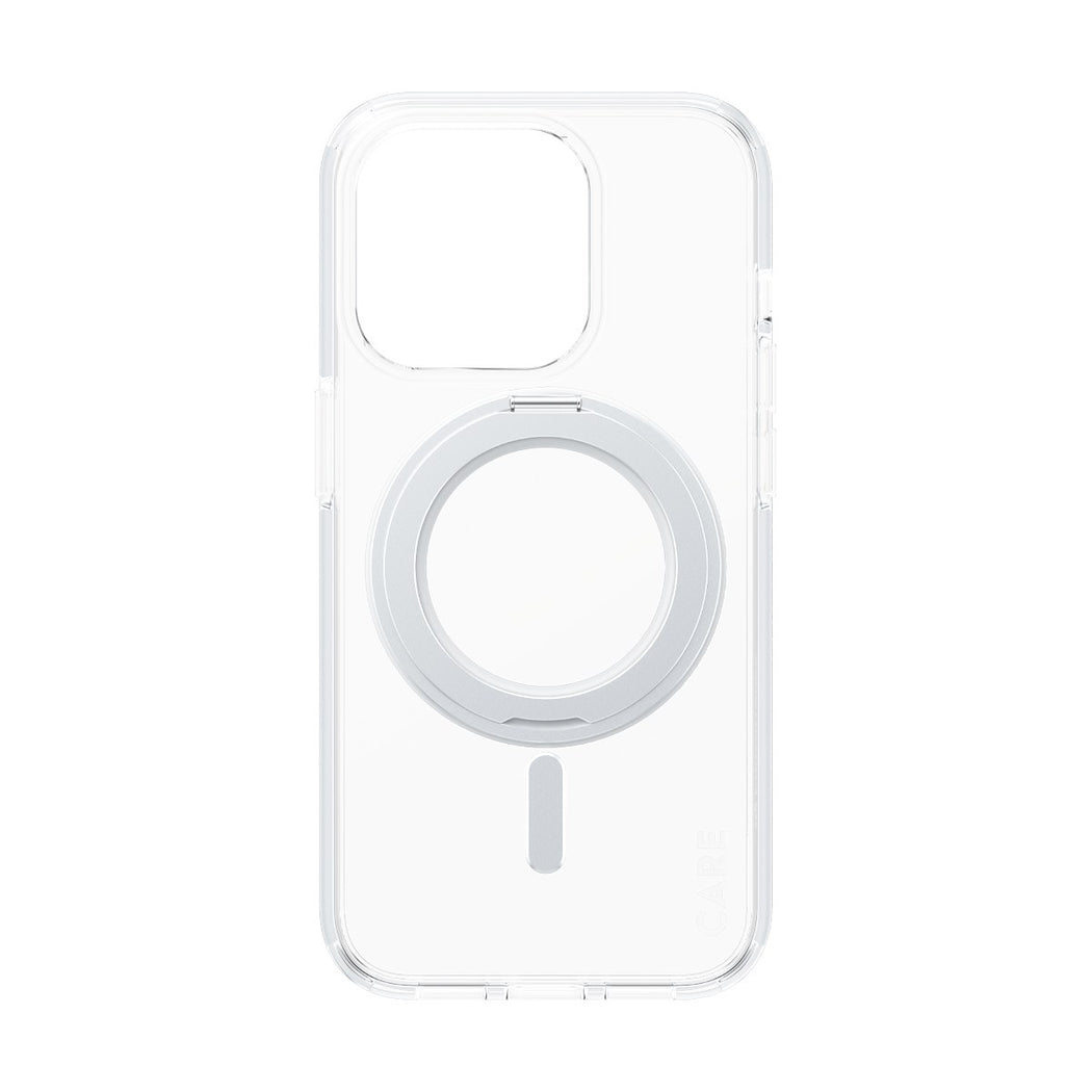 Kickstand MagSafe Funda iPhone 15 Pro transparente