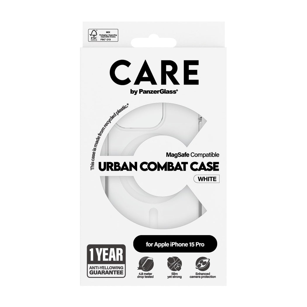 Urban Combat MagSafe Funda iPhone 15 Pro transparente