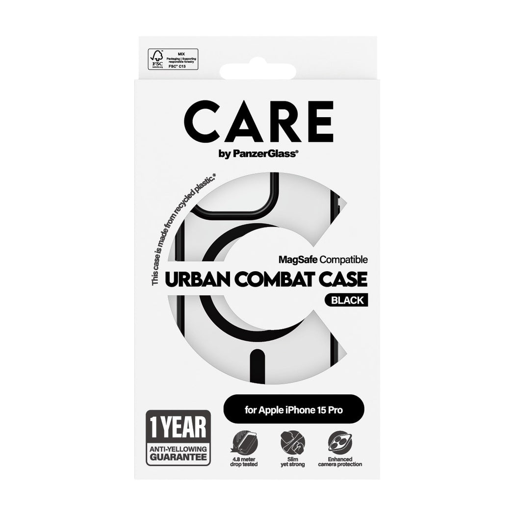 Urban Combat MagSafe Funda iPhone 15 Pro negro