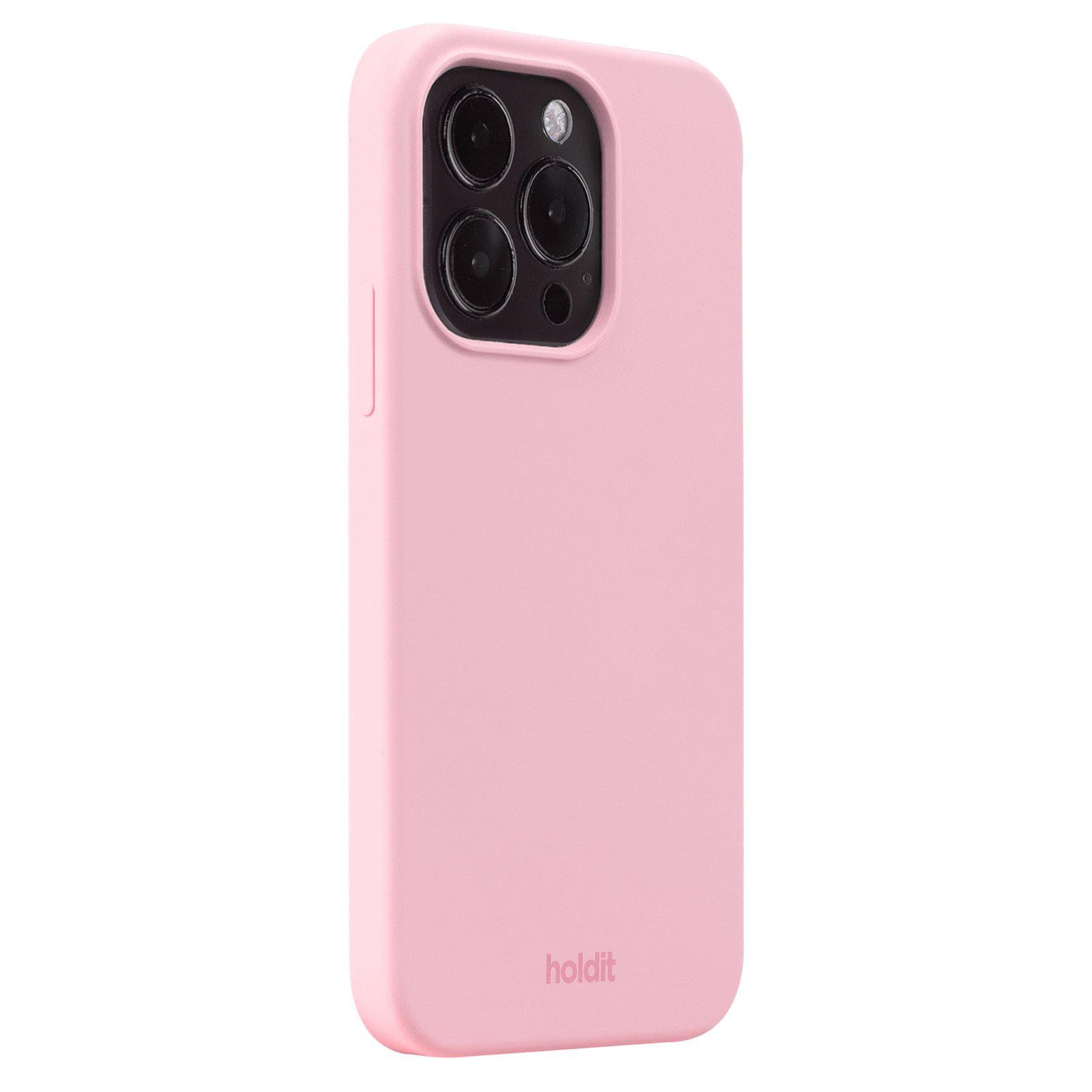 Funda de silicona para iPhone 15 Pro Pink