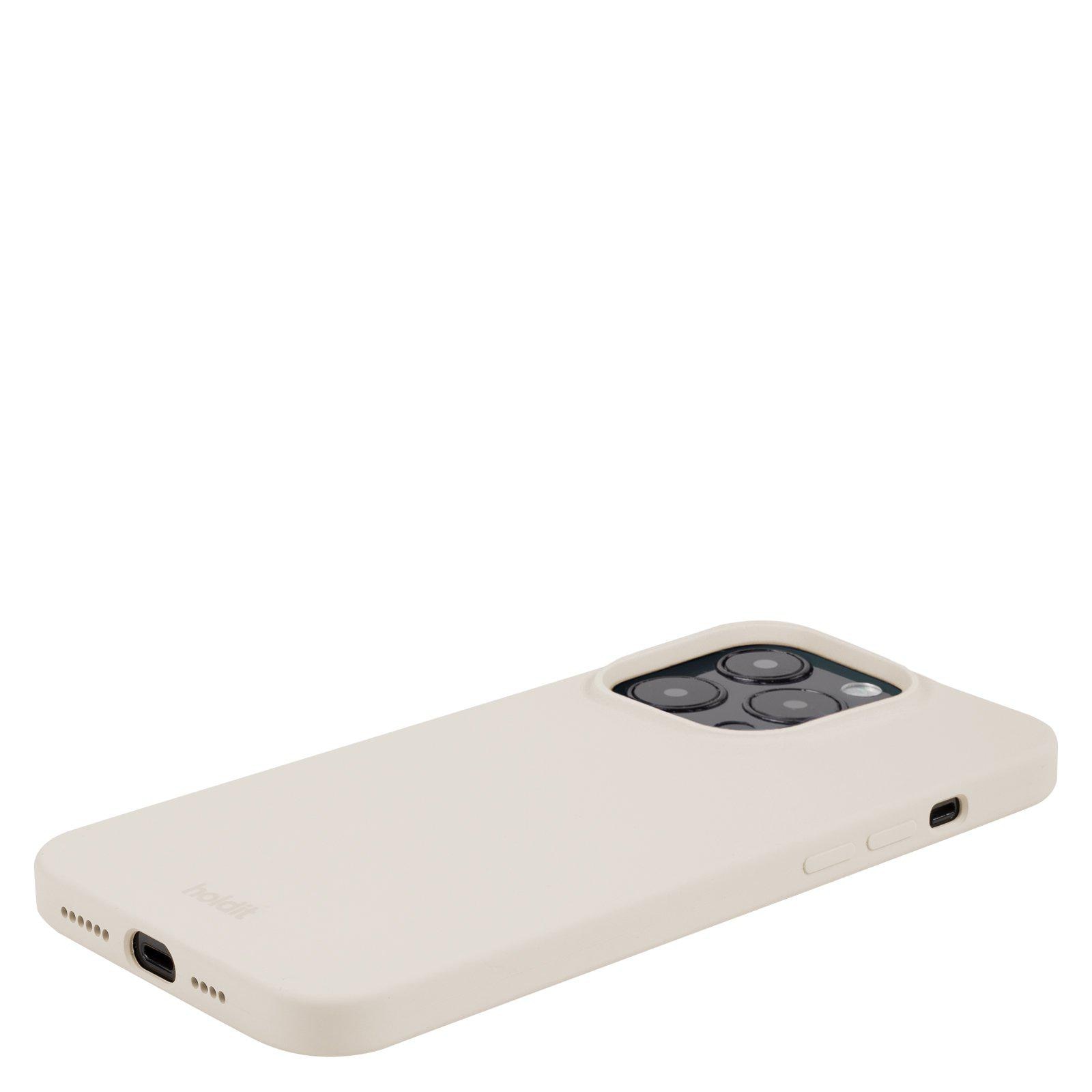 Funda de silicona para iPhone 15 Pro Light Beige