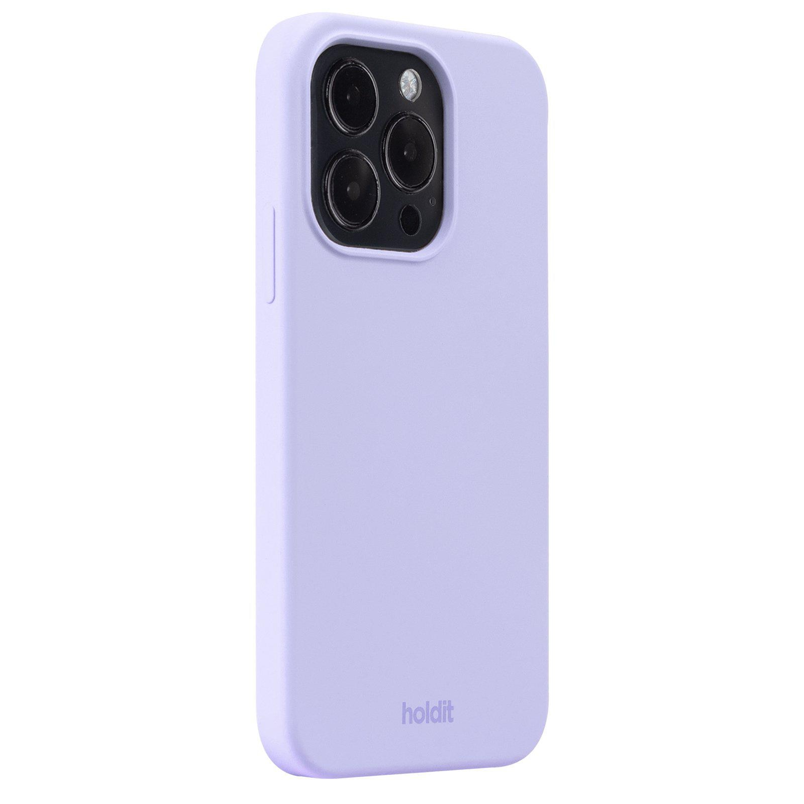 Funda de silicona para iPhone 15 Pro Lavender