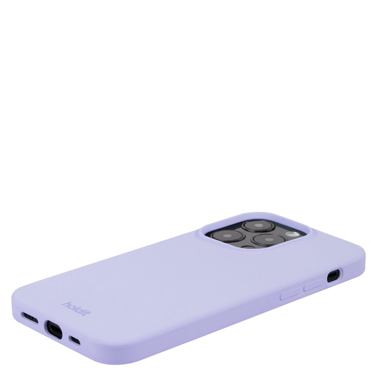 Funda de silicona para iPhone 15 Pro Lavender