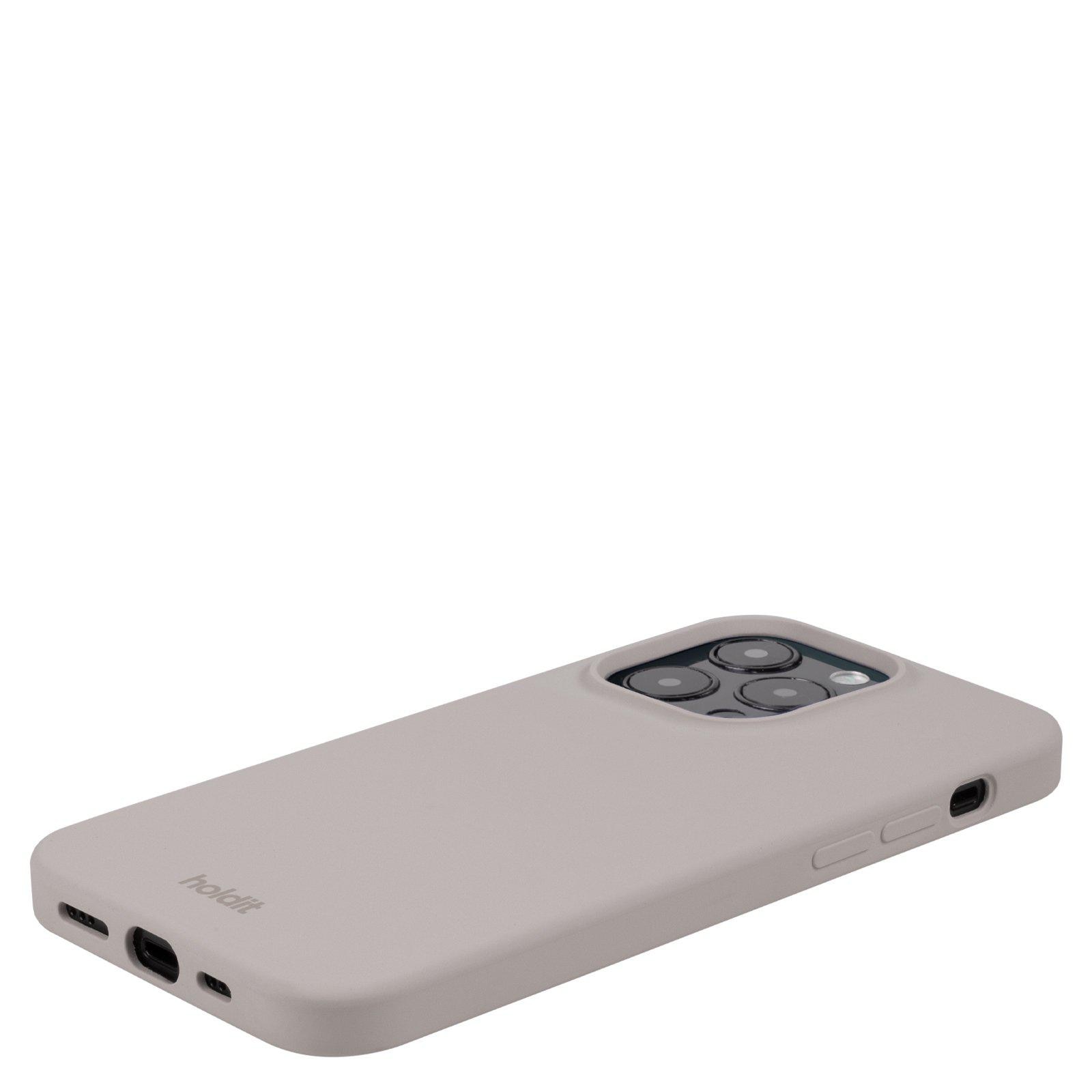 Funda de silicona para iPhone 15 Pro Max Taupe