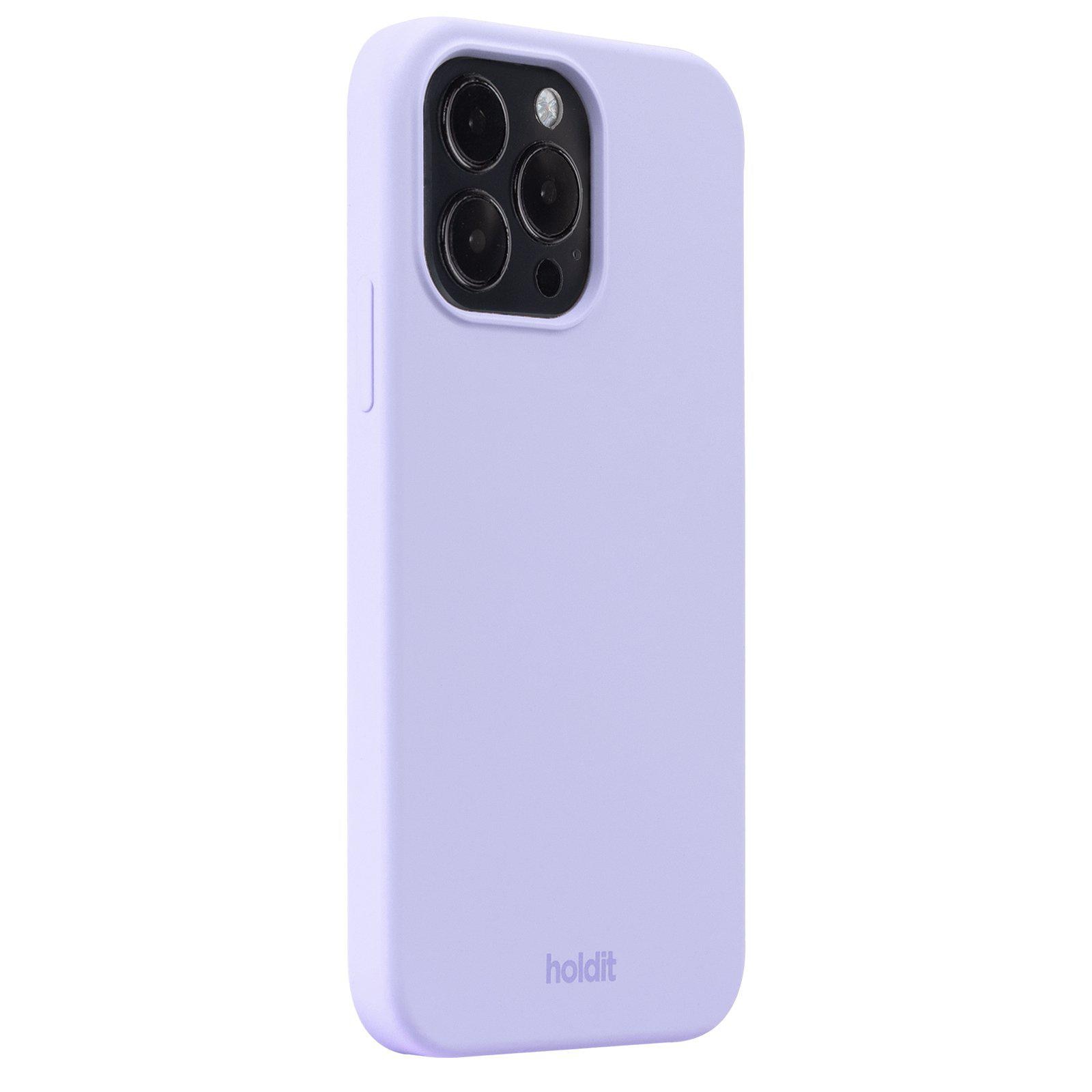 Funda de silicona para iPhone 15 Pro Max Lavender