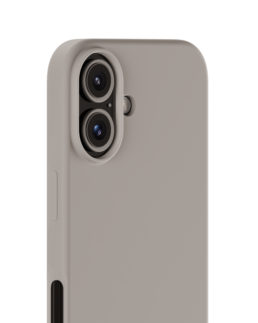 Funda de silicona para iPhone 16 Taupe