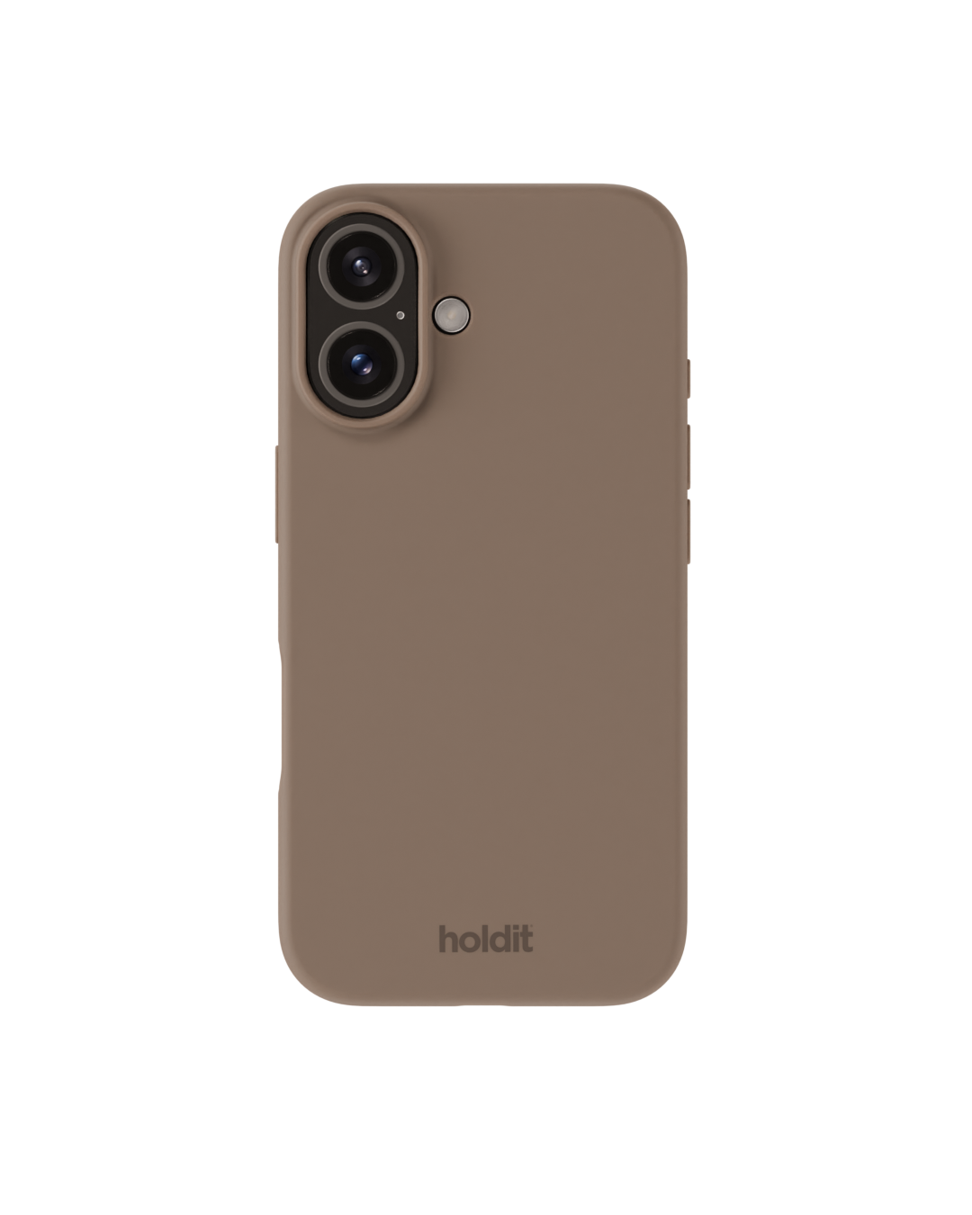 Funda de silicona para iPhone 16 Mocha Brown