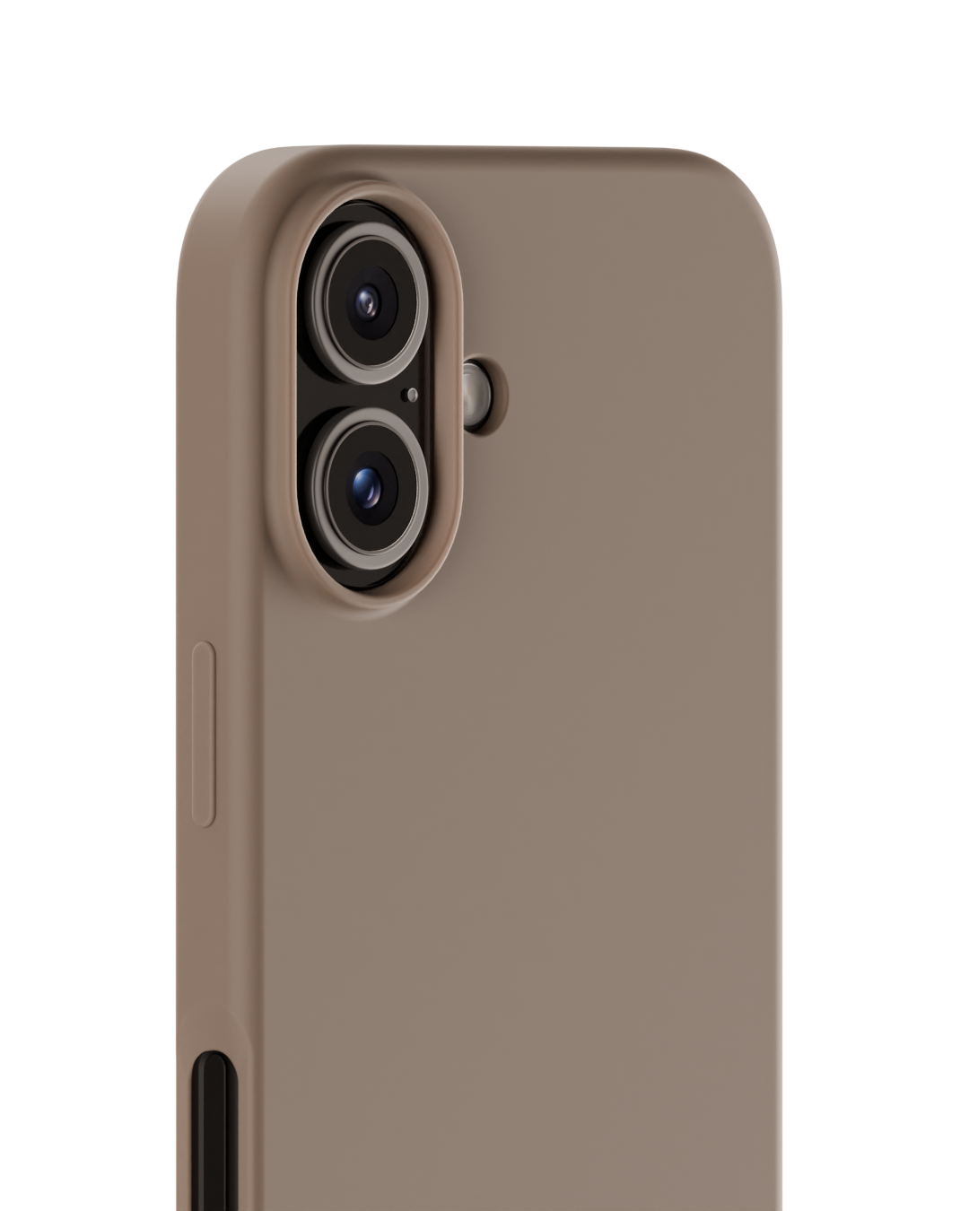 Funda de silicona para iPhone 16 Mocha Brown