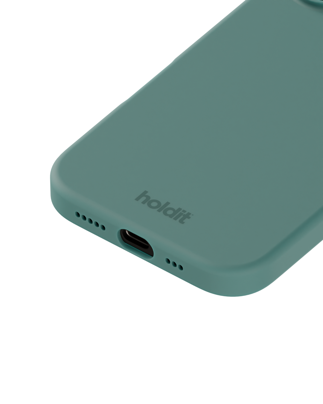 Funda de silicona para iPhone 16 Moss Green