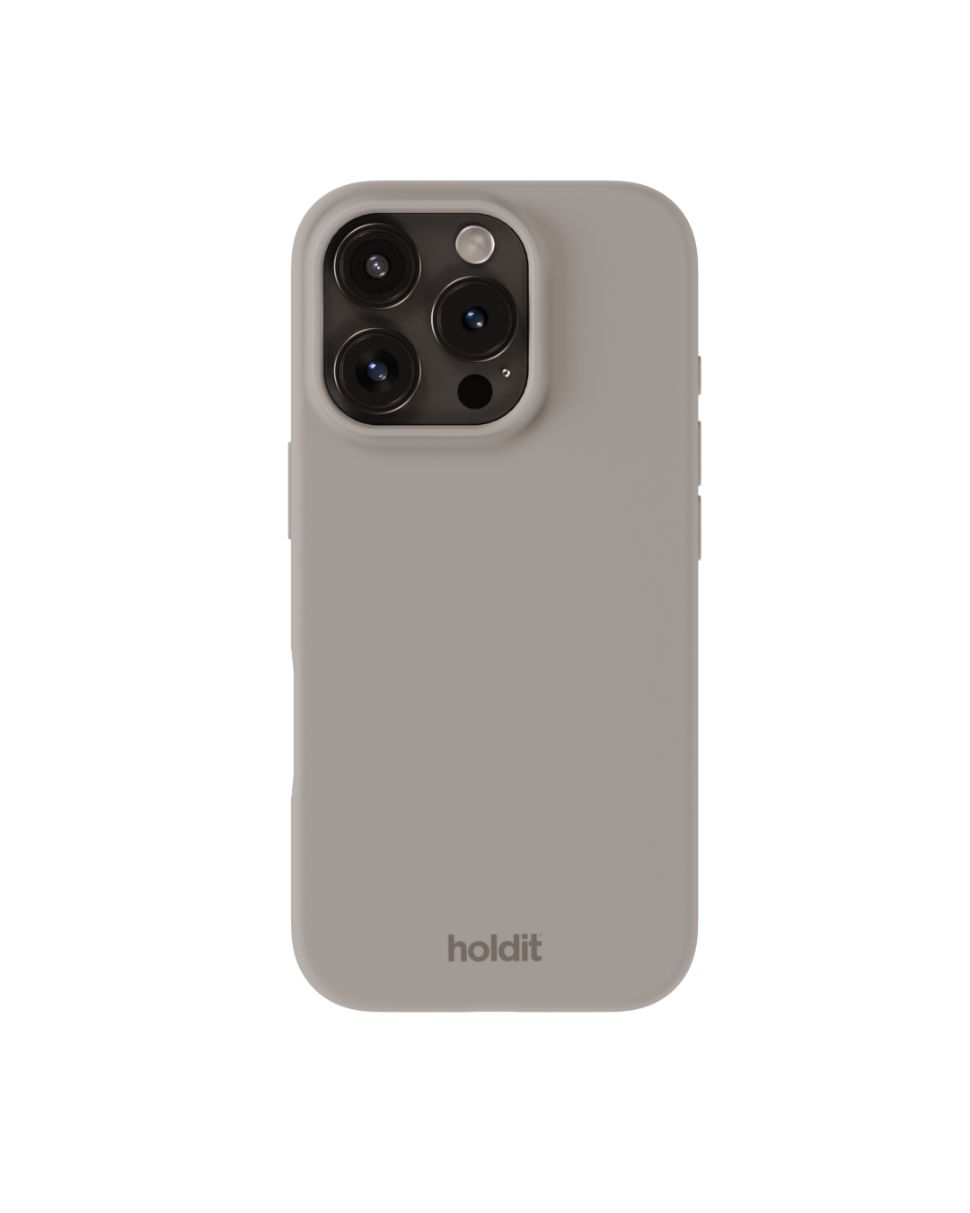 Funda de silicona para iPhone 16 Pro Taupe