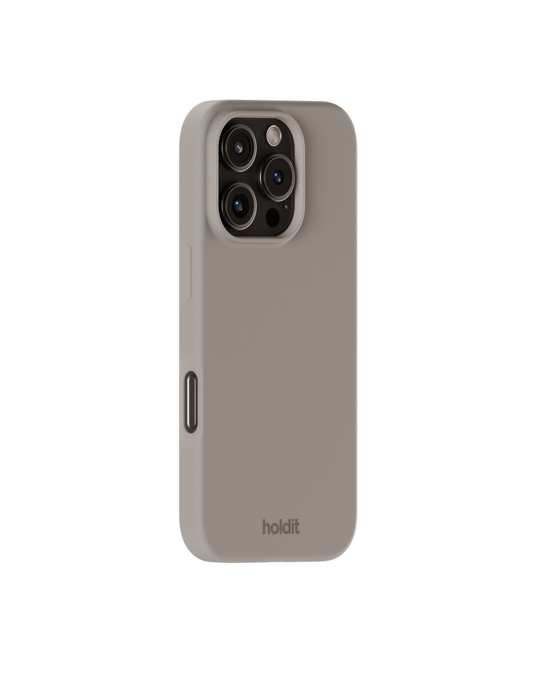 Funda de silicona para iPhone 16 Pro Taupe