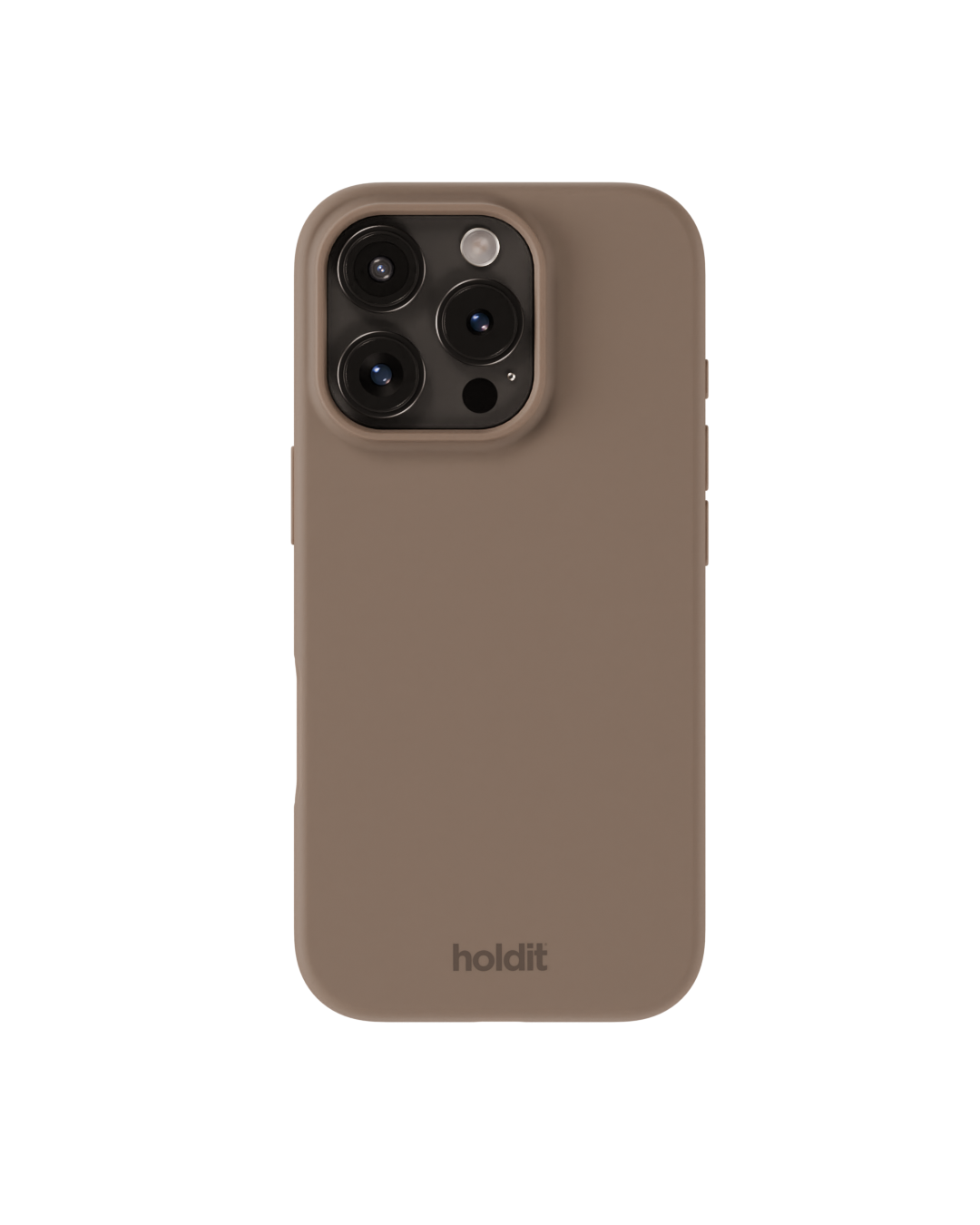 Funda de silicona para iPhone 16 Pro Mocha Brown