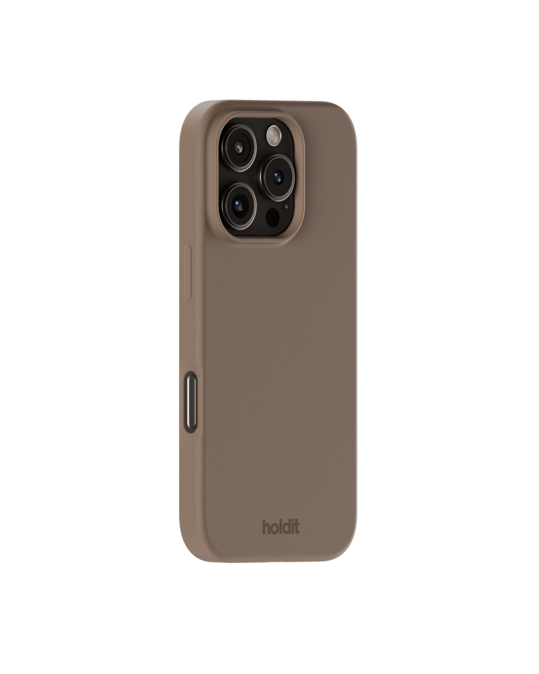 Funda de silicona para iPhone 16 Pro Mocha Brown