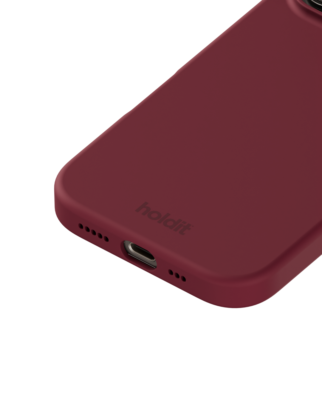 Funda de silicona para iPhone 16 Pro Red Velvet