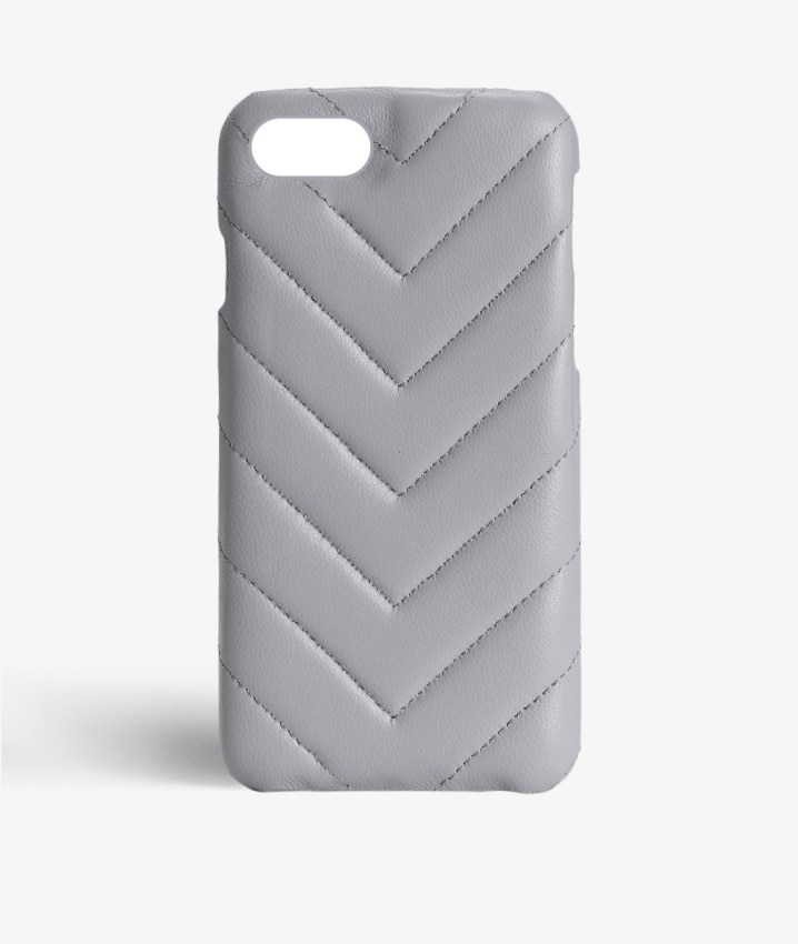 Funda iPhone 8 V Nappa Grey