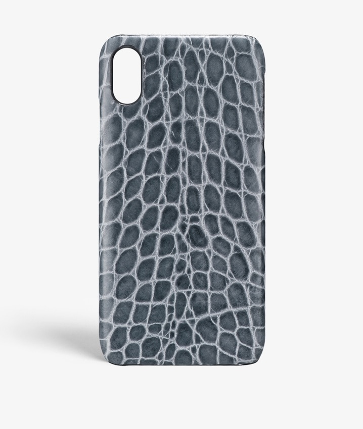 Funda iPhone Xr Croco Gris