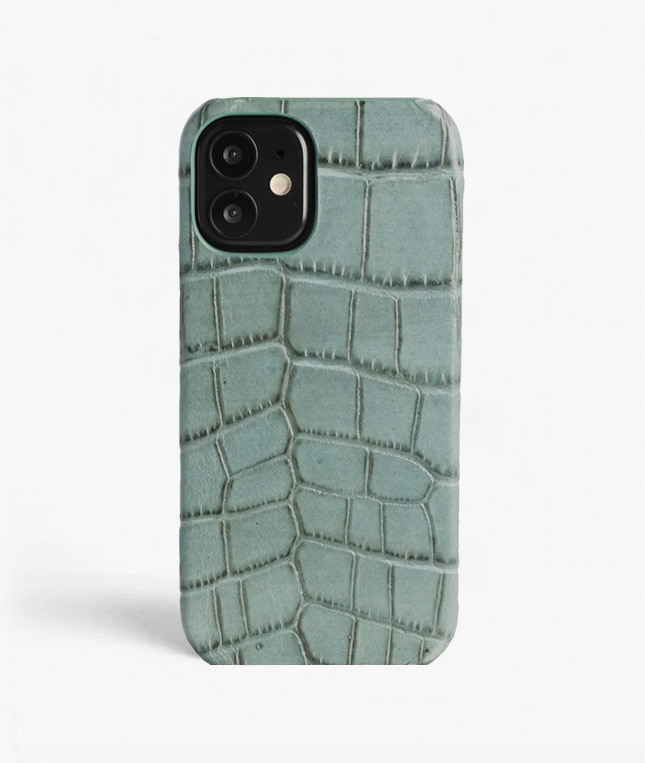 Funda iPhone 13 Mini Croco Teal