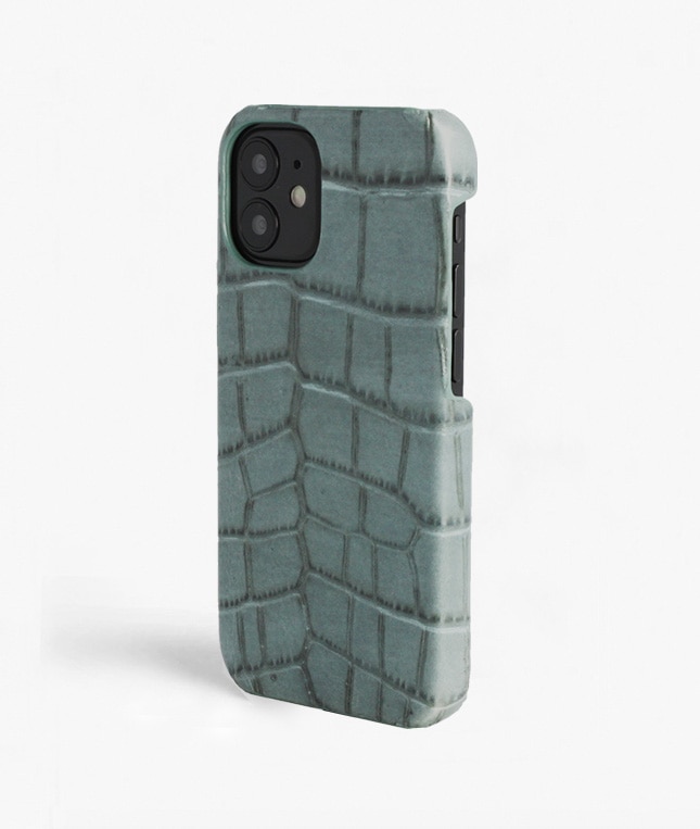 Funda iPhone 13 Mini Croco Teal