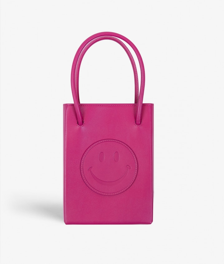 Essential Crossbody Bolsa Smiley Vegetable Tanned Pink