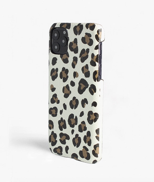 Funda iPhone 11 Pro Max Leopardo Calf White