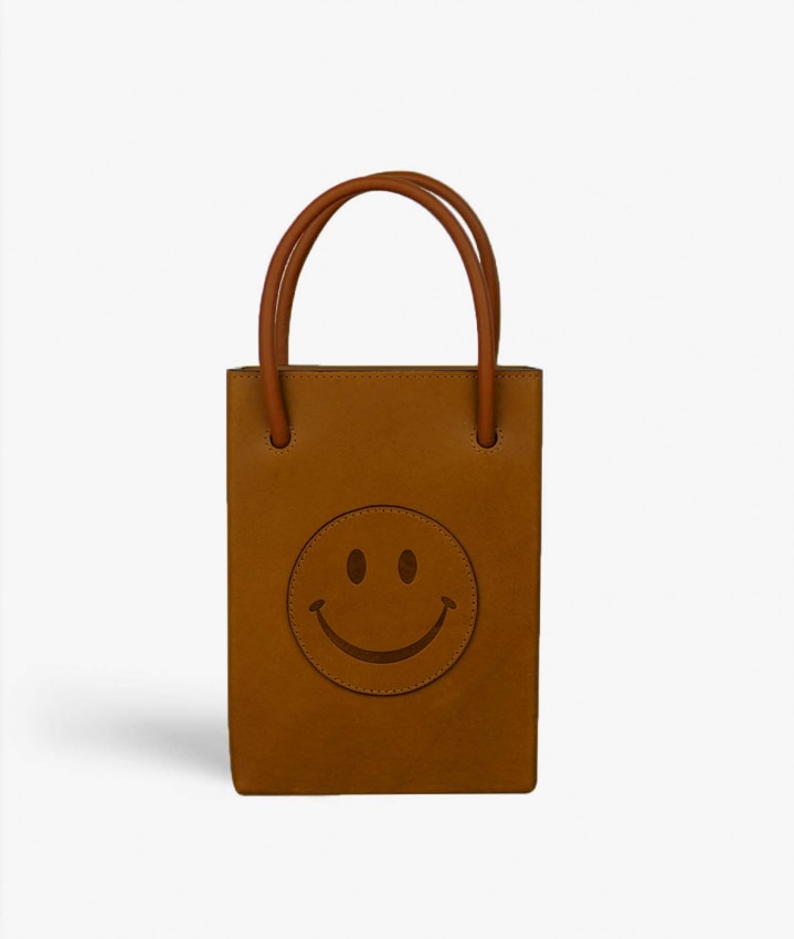 Essential Crossbody Bolsa Smiley Vegetable Tanned Brown