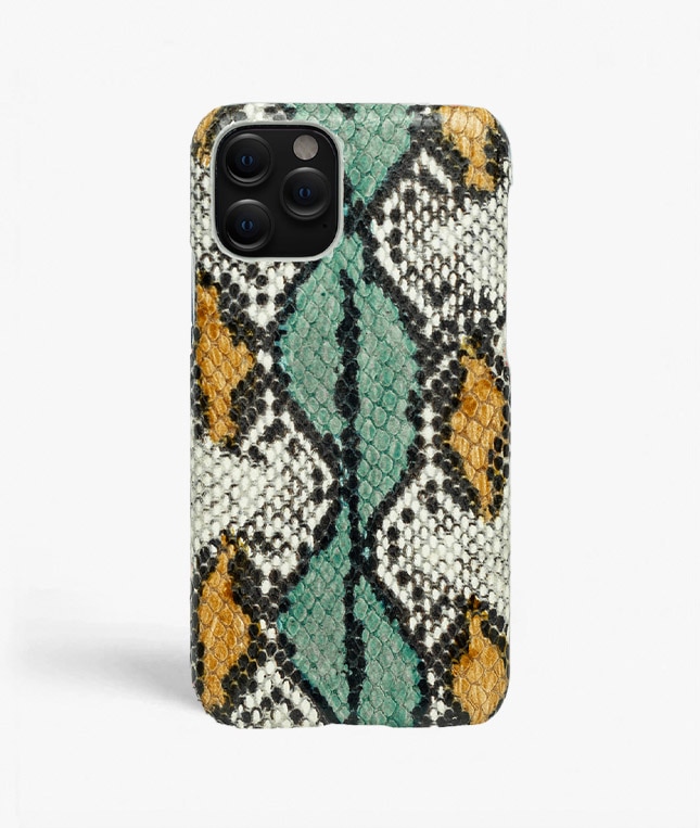 Funda iPhone 11 Pro Snake Aqua/Ocra