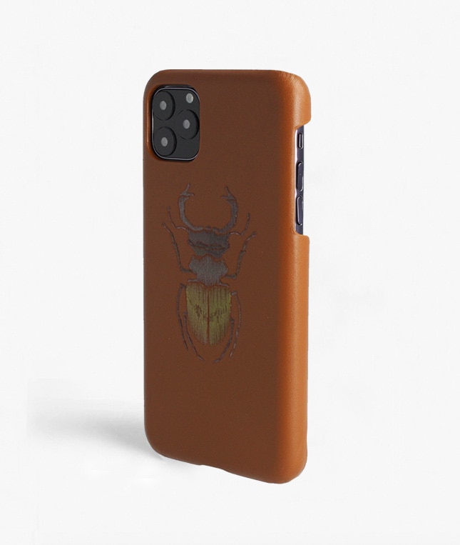 Funda iPhone 11 Pro Max Beetle Calf Dusty Cognac