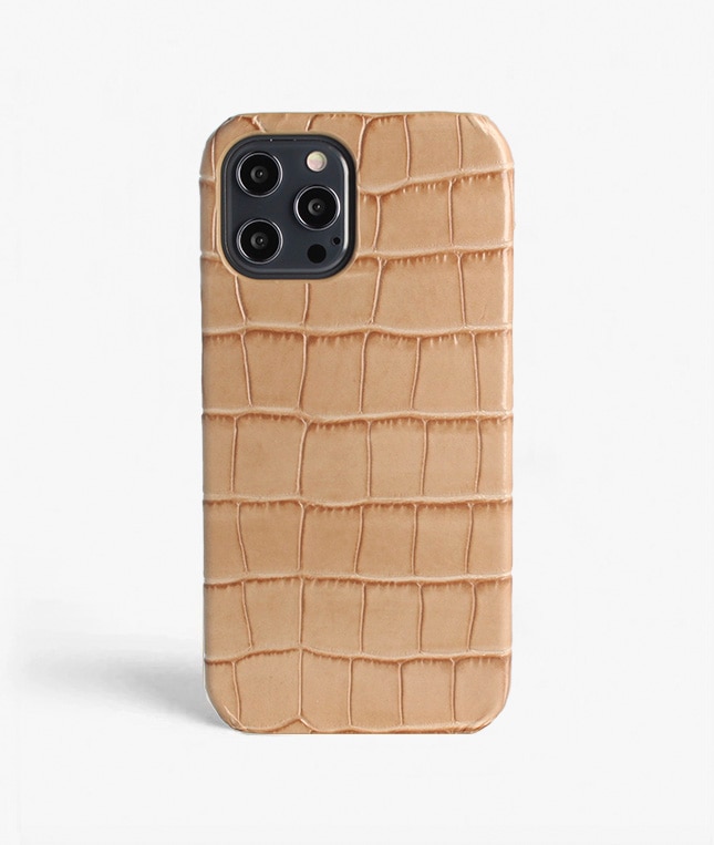 Funda iPhone 12 Pro Max Croco Sand