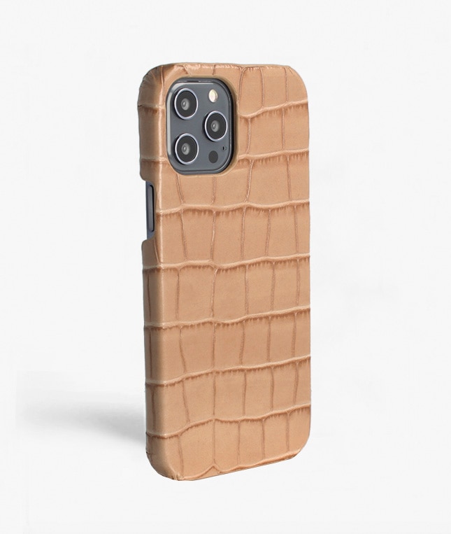 Funda iPhone 12 Pro Max Croco Sand