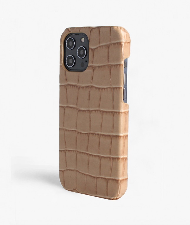 Funda iPhone 12 Pro Max Croco Sand