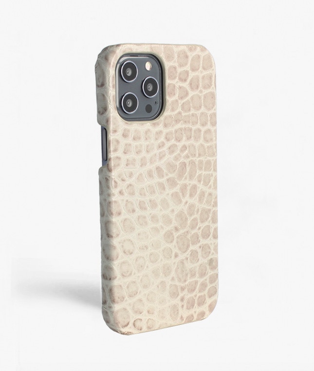 Funda iPhone 12 Pro Max Croco Gris