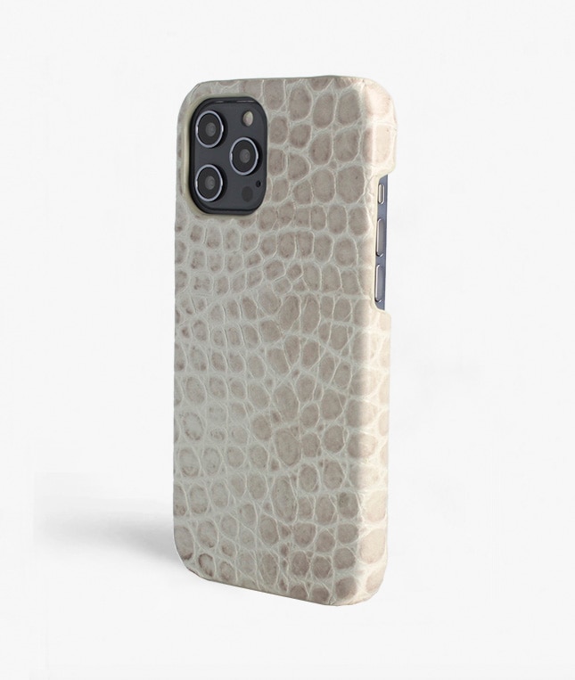 Funda iPhone 12 Pro Max Croco Gris