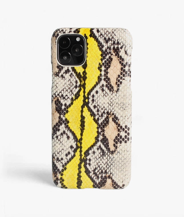 Funda iPhone 11 Pro Max Snake Yellow/Beige