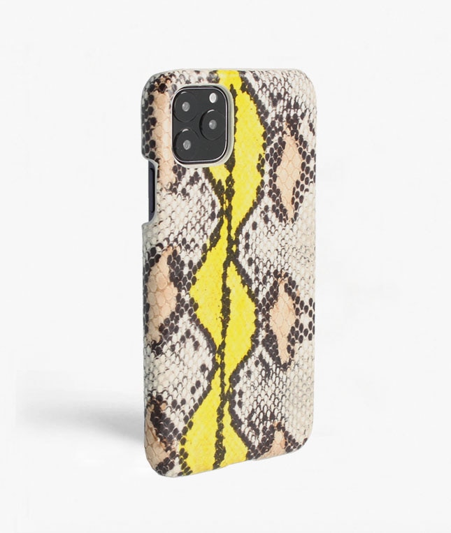 Funda iPhone 11 Pro Max Snake Yellow/Beige